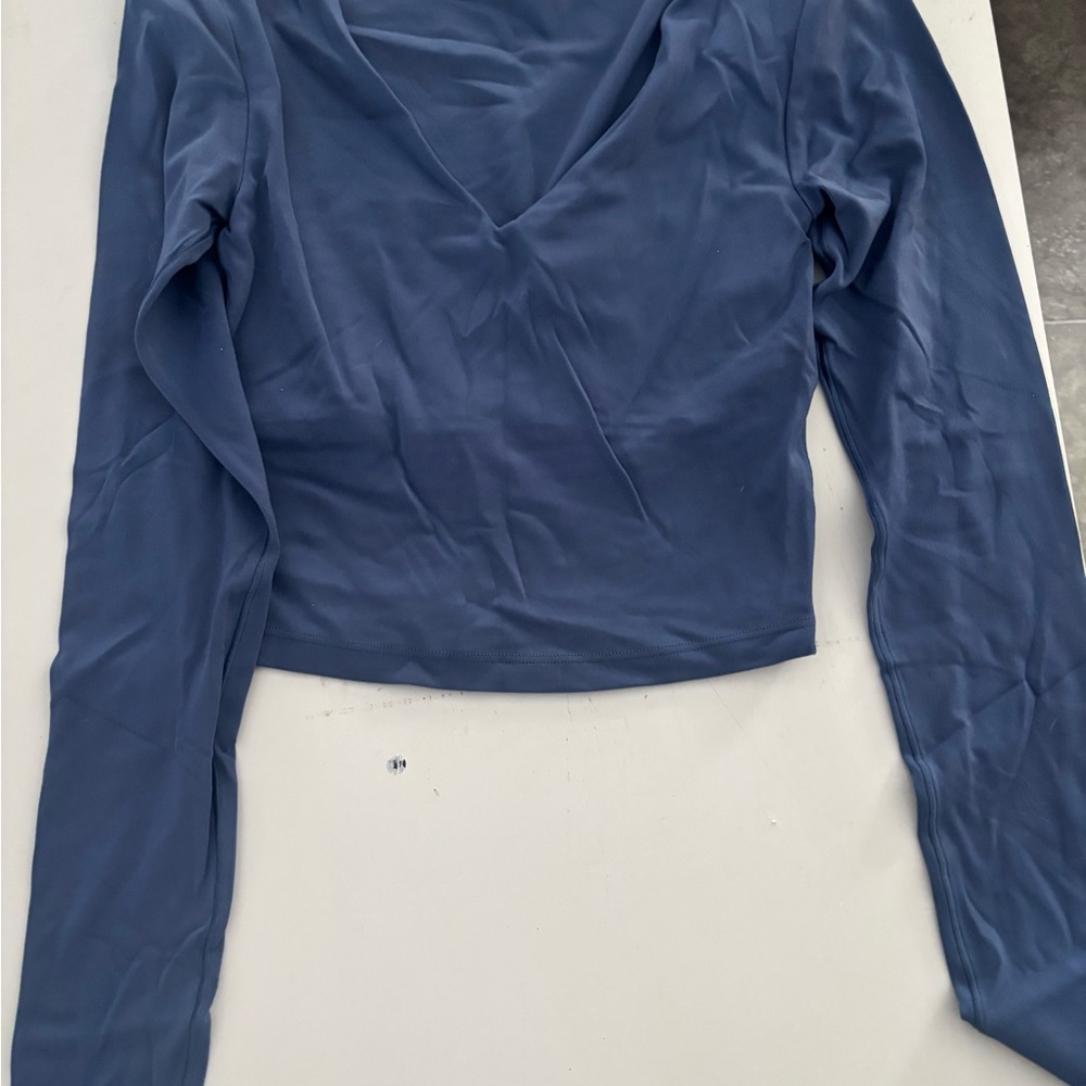 Chic Long Sleeve Women's Top in Blue